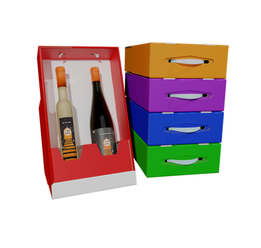GiftPax | Wine Display Box, 2-Bottle