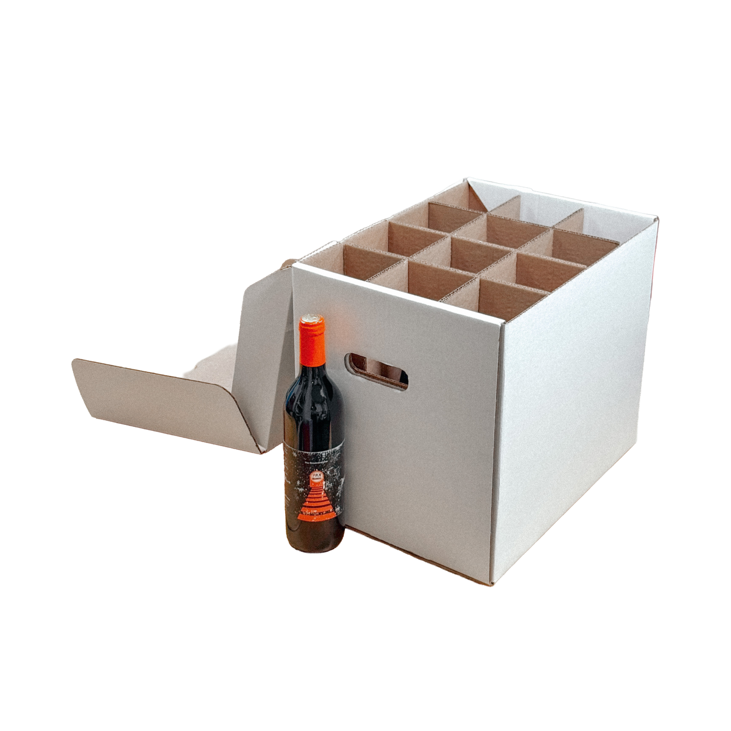 GiftPax | GPx12-Calendar, 12-Bottle Calendar Gift Box - White