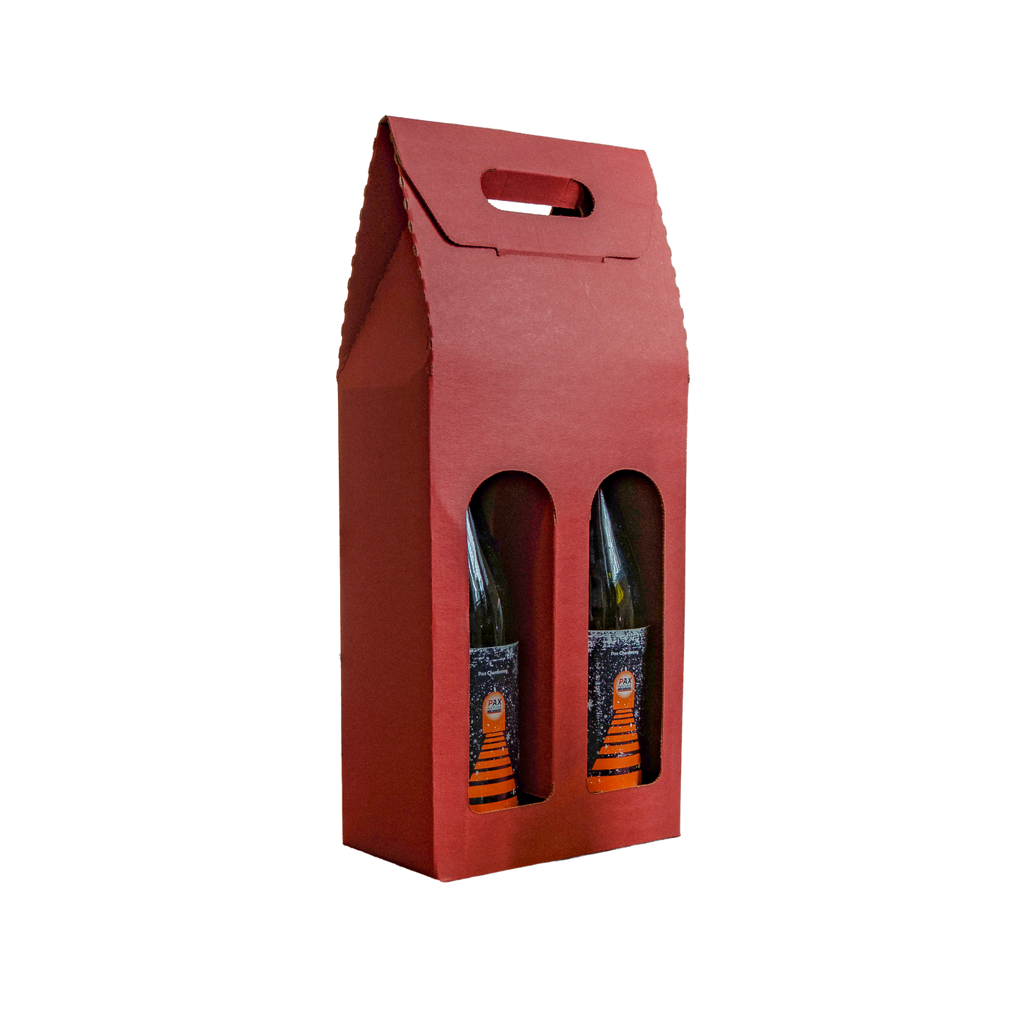 GiftPax | GPx2, 2-Bottle Tote - Kraft/Black