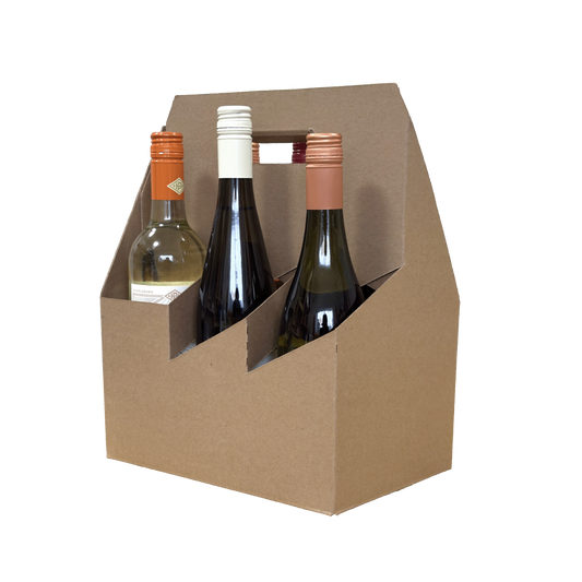 WinePax | Wine Carrier, 6-Bottle, Kraft