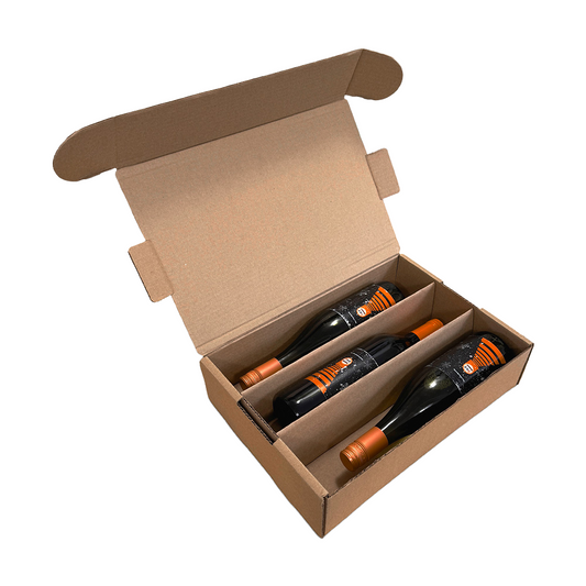 GiftPax | GPx2/3, 3-Bottle Retail Insert - Kraft