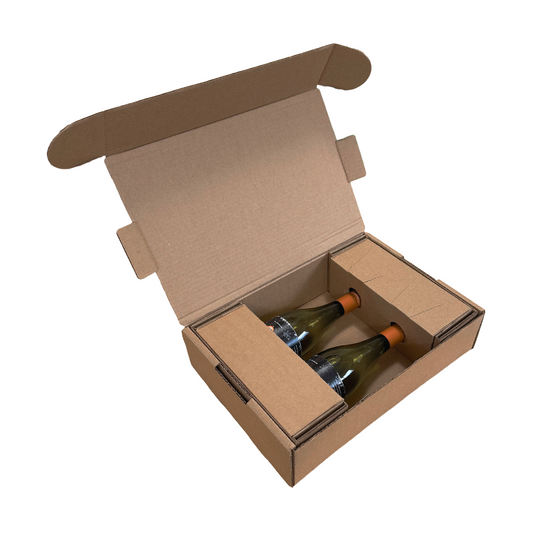 GiftPax | GPx2/3, 2-Bottle Shipping Insert - Kraft